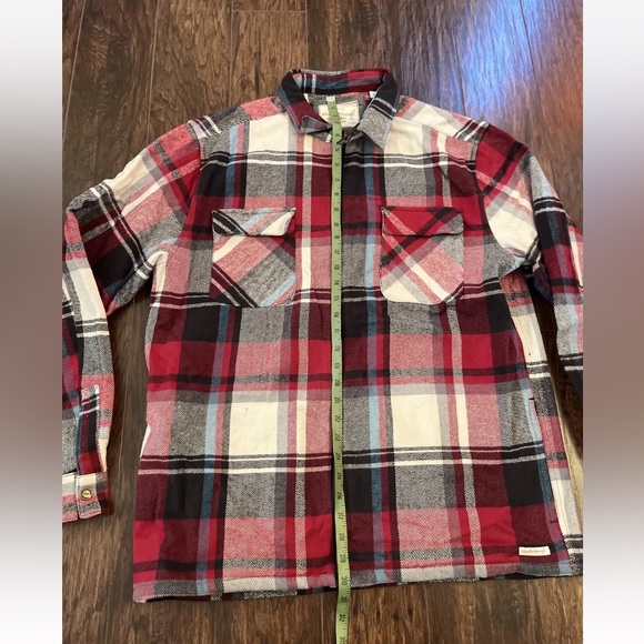 Original Weatherproof Vintage Long Sleeve Flannel Zip Up Shirt - Picture 3 of 7